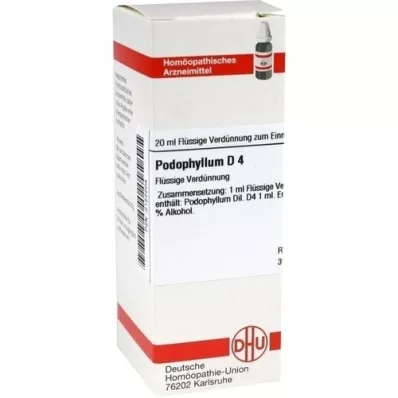PODOPHYLLUM D 4 dilution, 20 ml
