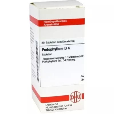 PODOPHYLLUM D 4 tablets, 80 pcs