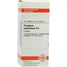 PLUMBUM METALLICUM D 6 tablets, 80 pcs