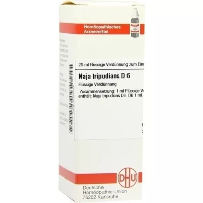 NAJA TRIPUDIANS D 6 Dilution, 20 ml