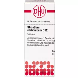 STRONTIUM CARBONICUM D 12 tablets, 80 pcs