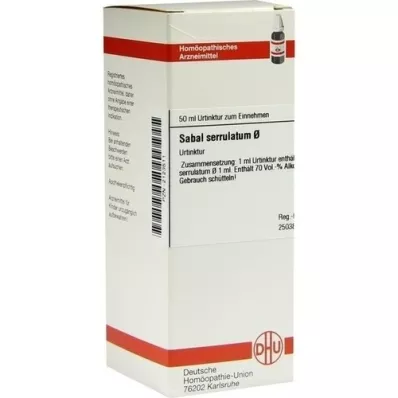 SABAL SERRULATUM Mother tincture, 50 ml