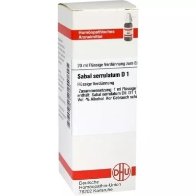 SABAL SERRULATUM D 1 dilution, 20 ml SABAL SERRULATUM D 1 dilution, 20 ml