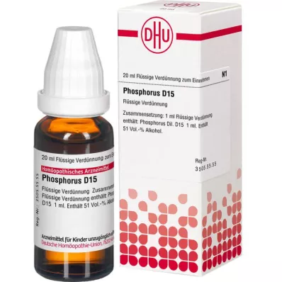 PHOSPHORUS D 15 Dilution, 20 ml