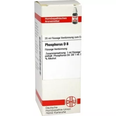 PHOSPHORUS D 8 Dilution, 20 ml PHOSPHORUS D 8 Dilution, 20 ml