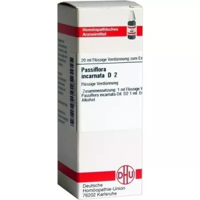 PASSIFLORA INCARNATA D 2 Dilution, 20 ml PASSIFLORA INCARNATA D 2 Dilution, 20 ml