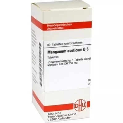 MANGANUM ACETICUM D 6 tablets, 80 pcs