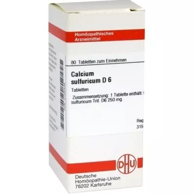 CALCIUM SULFURICUM D 6 tablets, 80 pcs