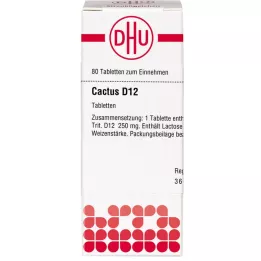 CACTUS D 12 tablets, 80 pcs