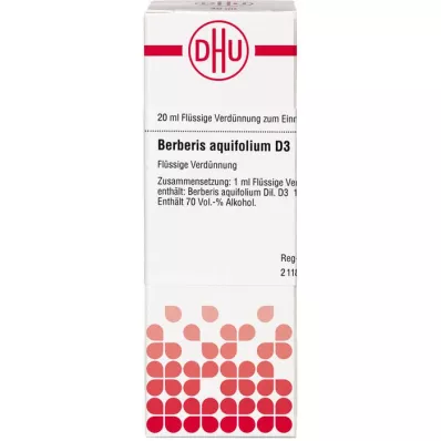BERBERIS AQUIFOLIUM D 3 dilution, 20 ml