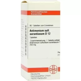 ANTIMONIUM SULFURATUM aurantiacum D 12 tablets, 80 pcs