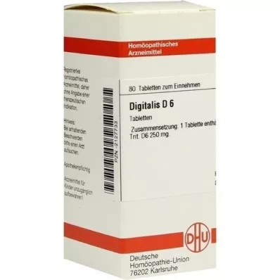 DIGITALIS D 6 tablets, 80 pcs