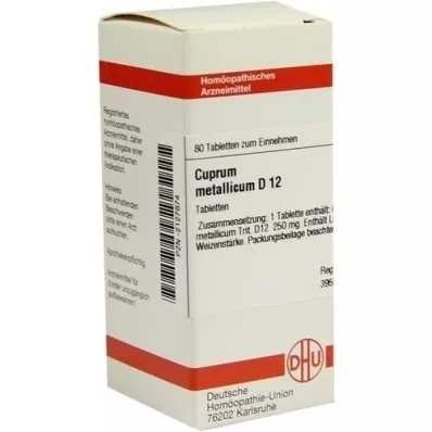 CUPRUM METALLICUM D 12 tablets, 80 pcs