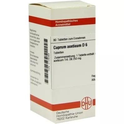 CUPRUM ACETICUM D 6 tablets, 80 pcs CUPRUM ACETICUM D 6 tablets, 80 pcs