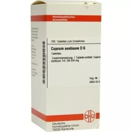 CUPRUM ACETICUM D 6 tablets, 200 pcs