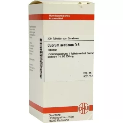 CUPRUM ACETICUM D 6 tablets, 200 pcs