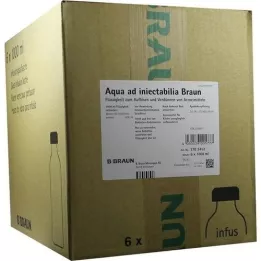 AQUA AD injectabilia with combination cap infusion solution, 6X1000 ml