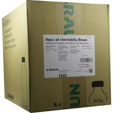 AQUA AD injectabilia with combination cap infusion solution, 6X1000 ml