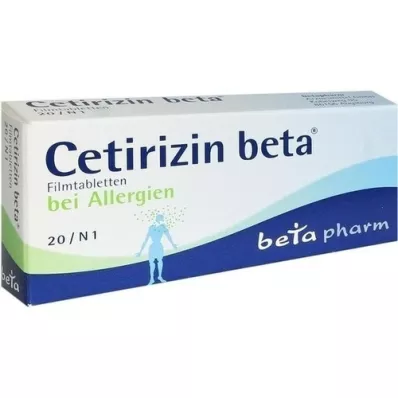 CETIRIZIN beta film-coated tablets, 20 pcs