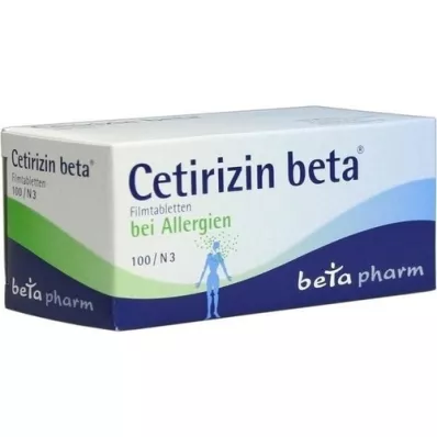CETIRIZIN beta film-coated tablets, 100 pcs