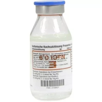 KOCHSALZLÖSUNG 0.9% glass bottle Fresenius, 100 ml