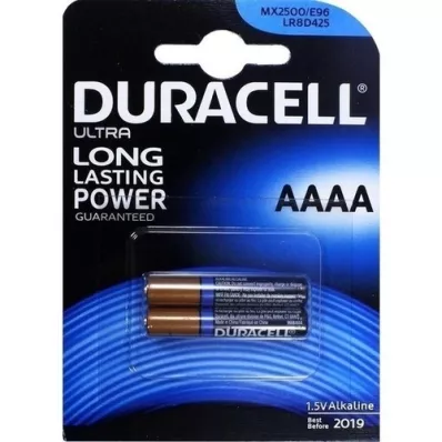 DURACELL Ultra M3 AAAA 1.5 volts, 2 pieces DURACELL Ultra M3 AAAA 1.5 volts, 2 pieces