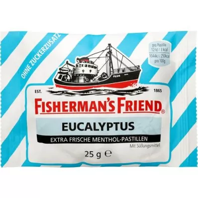 FISHERMANS FRIEND Eucalyptus without sugar pastilles, 25 g