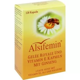 ALSIFEMIN Royal Jelly+Vit.E with Ginseng capsules, 120 pcs