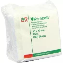 VLIWAZELL Absorbent compresses non-sterile 10x10 cm, 25 pieces