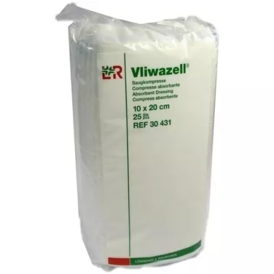 VLIWAZELL Absorbent compresses non-sterile 10x20 cm, 25 pieces VLIWAZELL Absorbent compresses non-sterile 10x20 cm, 25 pieces