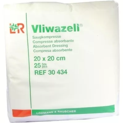 VLIWAZELL Suction compresses non-sterile 20x20 cm, 25 pieces VLIWAZELL Suction compresses non-sterile 20x20 cm, 25 pieces