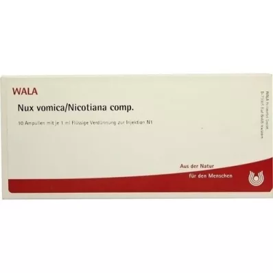 NUX VOMICA/NICOTIANA comp. ampoules, 10X1 ml