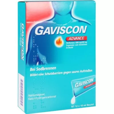 GAVISCON Advance Peppermint Suspension, 12X10 ml