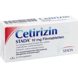 CETIRIZIN STADA 10 mg film-coated tablets, 20 pcs