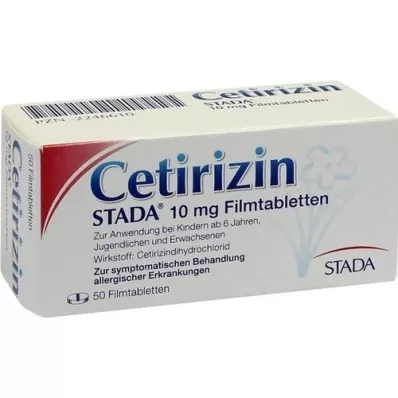 CETIRIZIN STADA 10 mg film-coated tablets, 50 pcs