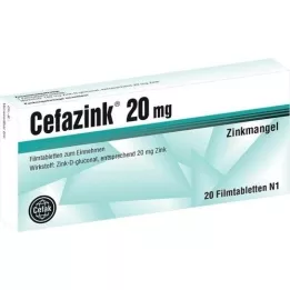 CEFAZINK 20 mg film-coated tablets, 20 pcs