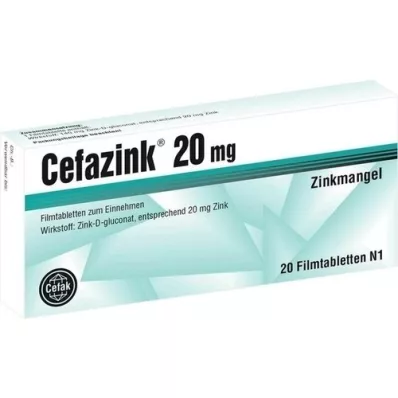 CEFAZINK 20 mg film-coated tablets, 20 pcs