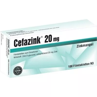 CEFAZINK 20 mg film-coated tablets, 100 pcs
