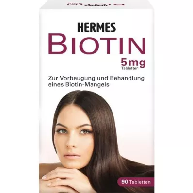 BIOTIN HERMES 5 mg tablets, 90 pcs BIOTIN HERMES 5 mg tablets, 90 pcs