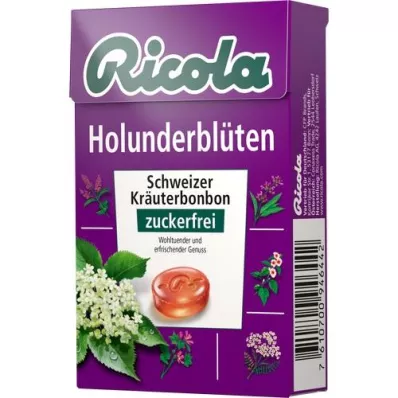 RICOLA o.Z.Box elderflower sweets, 50 g RICOLA o.Z.Box elderflower sweets, 50 g