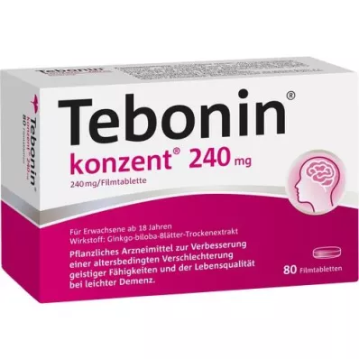 TEBONIN concentrate 240 mg film-coated tablets, 80 pcs