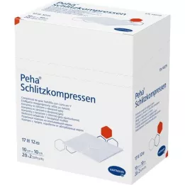 PEHA SCHLITZKOMPRESSEN 10x10 cm sterile, 20X2 pcs