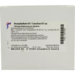 BRYOPHYLLUM D 5/Conchae D 7 ampoules, 5X10 ml
