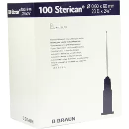 STERICAN Cannulas 23 Gx2 2/5 0.6x60 mm, 100 pieces