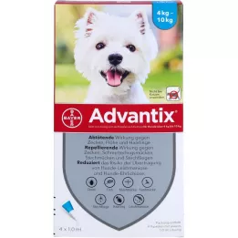 ADVANTIX Spot-on Lsg.z.Auftr.a.d.H.f.Dog 4-10 kg, 4 pcs