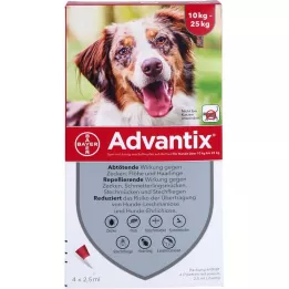ADVANTIX Spot-on Lsg.z.Auftr.a.d.H.f.Dog 10-25 kg, 4 pcs
