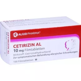 CETIRIZIN AL 10 mg film-coated tablets, 100 pcs