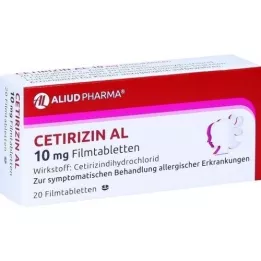 CETIRIZIN AL 10 mg film-coated tablets, 20 pcs