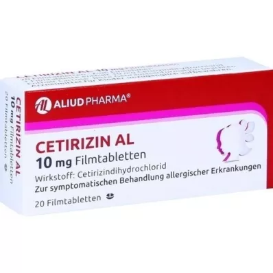 CETIRIZIN AL 10 mg film-coated tablets, 20 pcs CETIRIZIN AL 10 mg film-coated tablets, 20 pcs