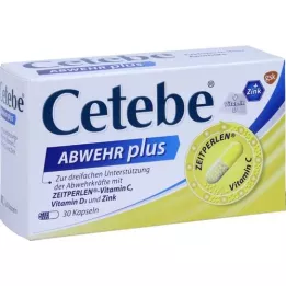 CETEBE ABWEHR plus vitamin C + vitamin D3 + zinc caps., 30 pcs
